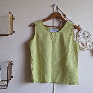 Sag Harbor size XL, 100% silk, lime green